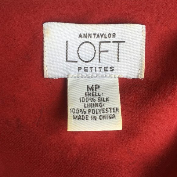 VTG 90s LOFT Silk Floral Blouse - Picture 2 of 6